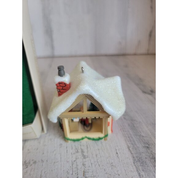 Hallmark Santa's Workshop ornament Xmas glitter vintage - Picture 2 of 8